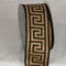 The Ribbon People Gold and Black Greek Key Print Wired Craft Ribbon 2.5" x 20 Yards